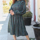 All I Want Hunter Green Plaid Check Woven Pocketed Dress