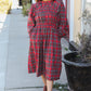 All I Want Hunter Red Plaid Check Woven Pocketed Dress