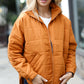 Eyes On You Butterscotch Quilted Puffer Jacket