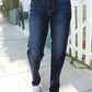 Judy Blue Midnight Horizon Mid Rise Straight Leg Denim Jeans