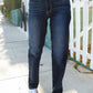 Judy Blue Midnight Horizon Mid Rise Straight Leg Denim Jeans