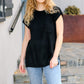 Best In Bold Black Dolman Ribbed Knit Sweater Top