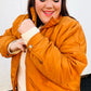 Eyes On You Butterscotch Quilted Puffer Jacket