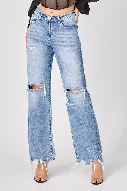 Risen Medium Acid Jeans